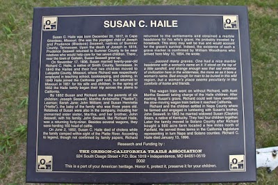 Susan O Hail Grave Historical Marker