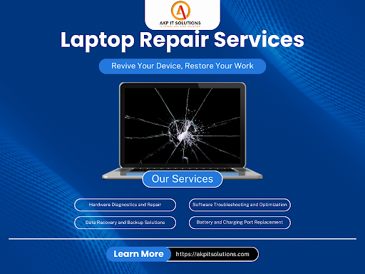 If you’re looking for reliable laptop repair near me or computer repair near me, AKP IT Solutions…