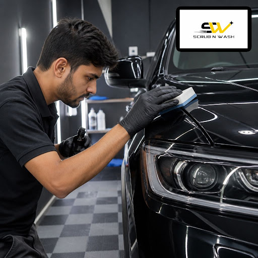 A flawless ceramic coating starts with skilled hands and the right process. At Scrub N Wash in Bh…