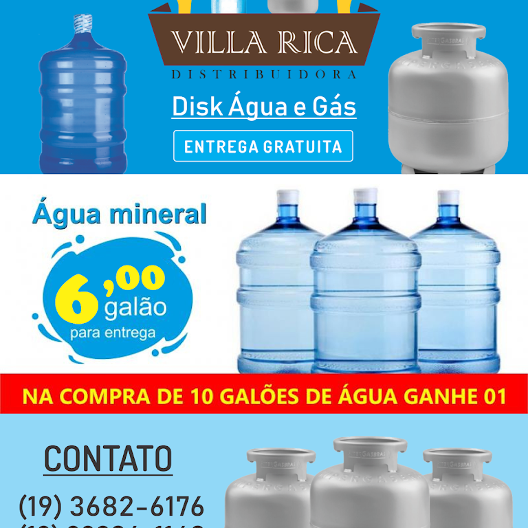 R10 Gás e Água - Vila Guaíra e Região - ENTREGA RÁPIDA