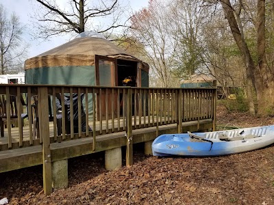 Lums Pond State Park Campground Entrance.