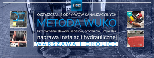 Sidex przepychanie rur Warszawa, udrażnianie rur wuko