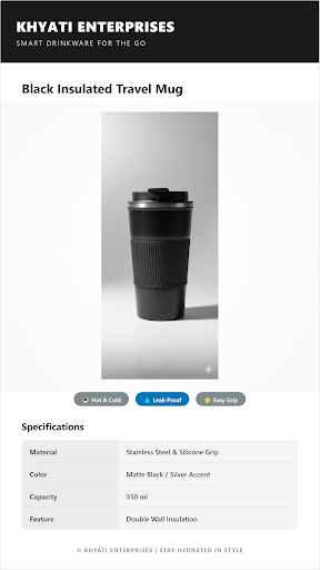 Experience the perfect sip every time with our Vacuum Insulated Travel Mug. Designed for those wh… post image