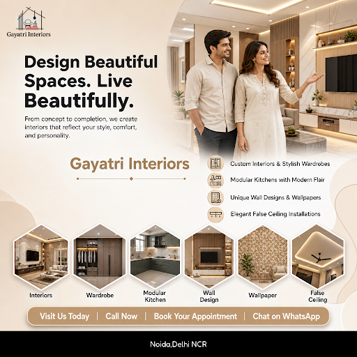 Transform your space with Gayatri Interiors, specializing in stylish living room decoration, cust… post image