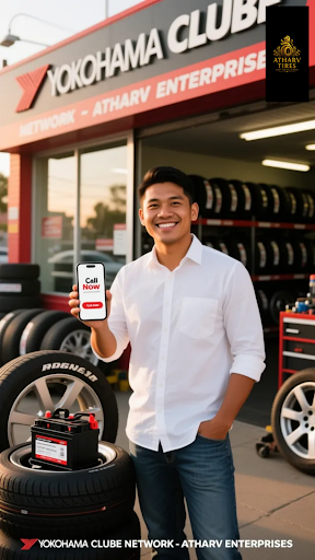Get the best tyres and batteries near me in Pune! At YOKOHAMA CLUBE NETWORK - ATHARV ENTERPRISES,… post image
