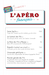 Menu Les Fils à Maman Nancy Page 9