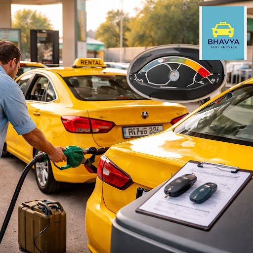 Confused about fuel policies when booking a taxi in Dwarka? At Bhavya taxi service, Ghanshyam Nag… post image