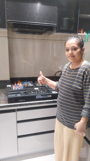 Dhruvika Enterprise successfully completed the installation of a chimney and gas stove with profe… post image