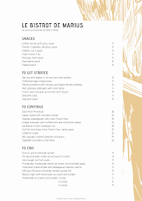 Menu La Table de Marius Page 2