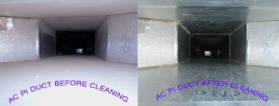 Photos of AC Duct cleaning