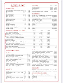 Menu LE BOUILLON BERNARD Page 1