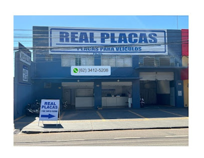 ESTAMPADORA DE PLACAS PARA VEICULOS - REAL PLACAS GOIANIA