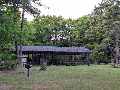 Fayette State Park pavilion and swimming area