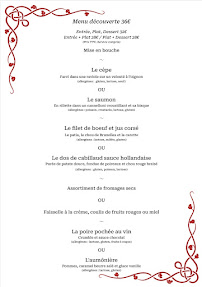 Menu L'Orée Du Bois Page 1