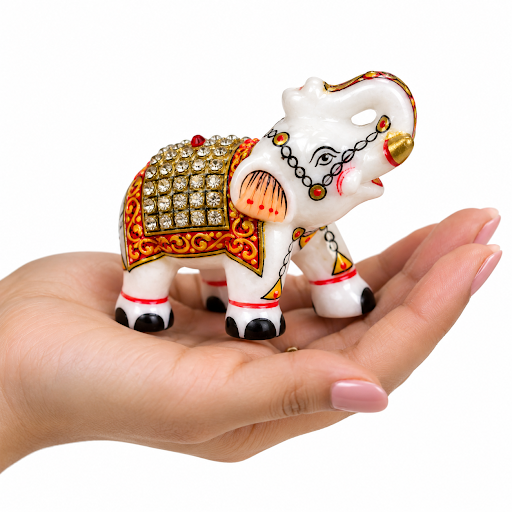 🐘 घर में शुभता और समृद्धि का प्रतीक – White Marble Elephant ✨ post image