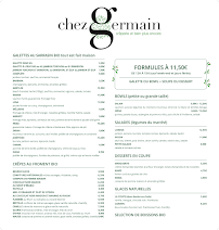 Menu Crêperie Chez Germain Page 3