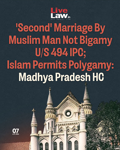 The Madhya Pradesh High Court has observed that a Muslim man who contracts a 'second' marriage du… post image
