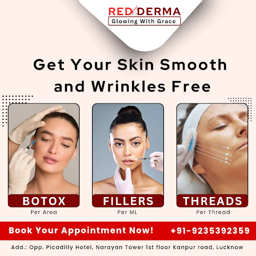 💖Botox, Fillers, threads All treatment available at RED DERMA CLINIC Lucknow ✨❤️ post image