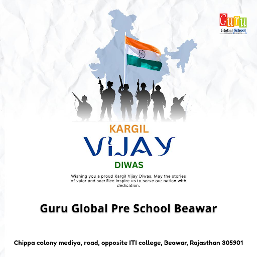Celebrate Kargil Vijay Diwas with our fun-based learning at Guru Global Pre School Beawar. Discov… post image