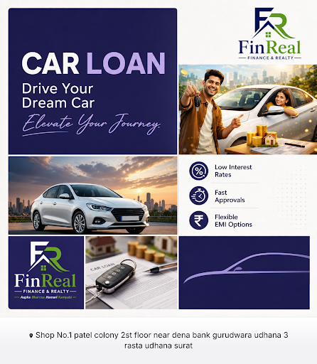 FinReal Finance & Realty offers fast and reliable car loans through convenient online loans appli… post image