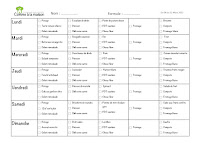 Menu Comme à la maison Page 1