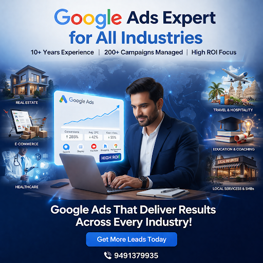 I help businesses generate high-quality leads using advanced Google Ads strategies built from 10+…