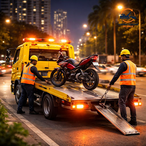 Stuck with a broken-down two-wheeler in the middle of the road or late at night? Towing Service 2… post image