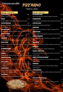 Menu Pizz'Arno Page 1
