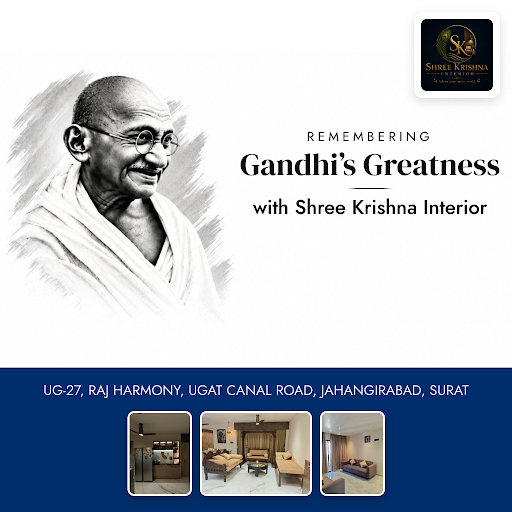 Celebrate Gandhi Jayanti with inspiring interior transformations. Shree Krishna Interior speciali… post image