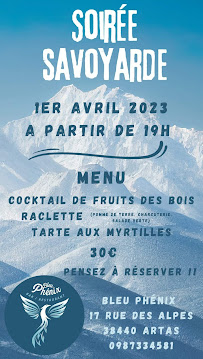 Menu Bleu Phénix Page 3