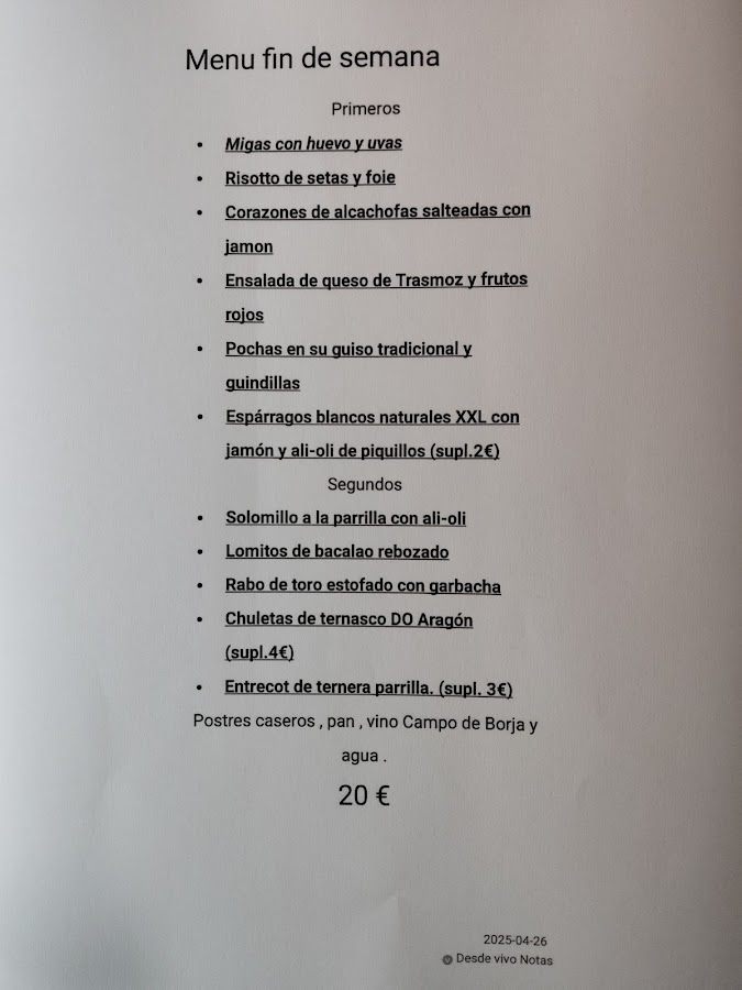 Gastrobar Vera de Moncayo