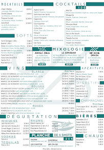 Menu Le Zanzibar Page 2