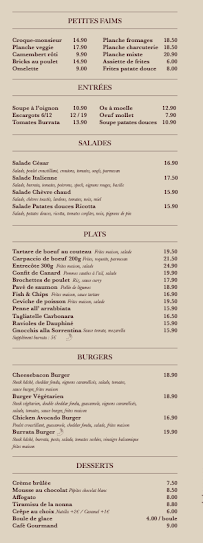 Menu Comptoir Rivoli Page 2