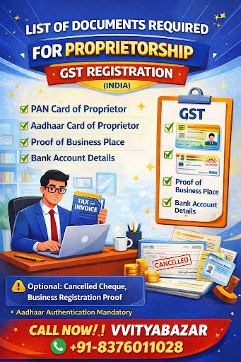 📑 GST REGISTRATION FOR PROPRIETORSHIP post image