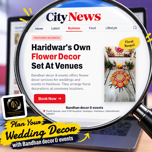 Bandhan Decor & Events in Haridwar specializes in elegant flower decor to enhance your wedding an… post image