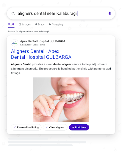 Apex Dental Hospital GULBARGA in Kalaburagi offers clear aligners for discreet teeth alignment. E… post image