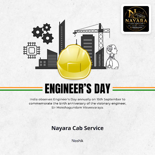 Celebrate Engineers Day with Nayara Cab Service, offering reliable round trip cab services for Jy… post image
