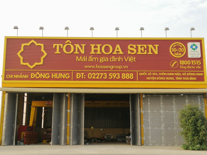 Công Ty Cổ Phần Tập đoàn Hoa Sen Chi Nhánh Đông Hưng – Thái Bình