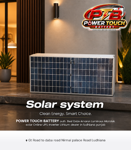 Experience the power of sustainable energy with POWER TOUCH BATTERY's premium solar systems. Our… post image