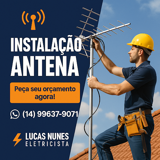 ELETRICISTA EM BAURU Lucas - Instalações e Manutenção » CHUVEIRO I Iluminação I LED I PORTAO ELETRONICO I CABO DE REDE