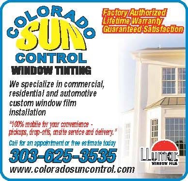 Colorado Sun Control Window Tinting - Denver, Boulder, Superior, Broomfield, Westminster