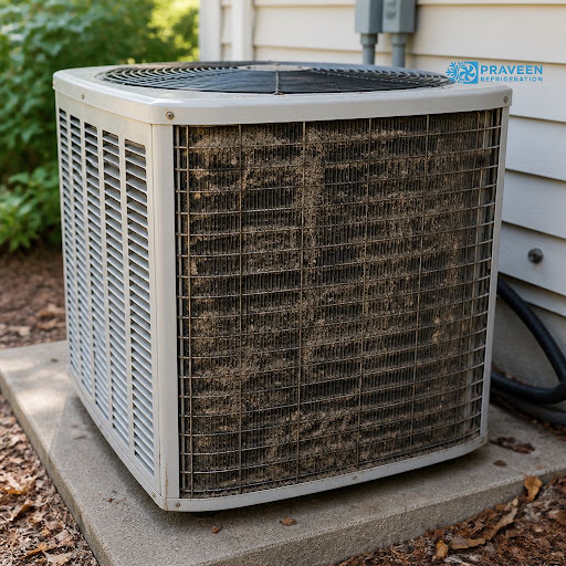 Is your AC not cooling like before or making unusual noise? A dirty outdoor unit could be the rea… post image