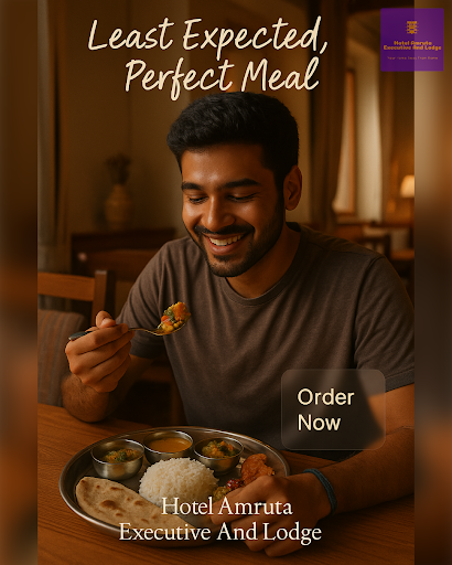 Indulge in the best Veg Thali near me in Tembhurni! At Hotel Amruta Executive And Lodge, our most…