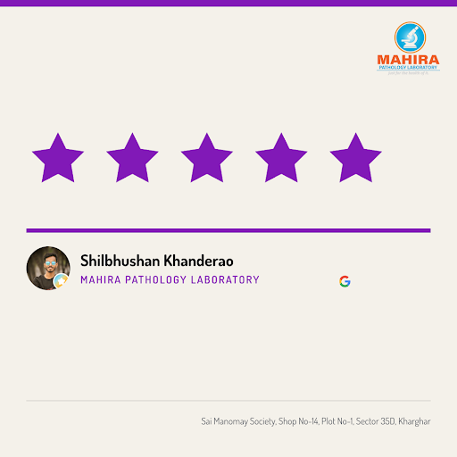 Shilbhushan Khanderao raves about his exceptional experience at Mahira Pathology Laboratory in Kh… post image