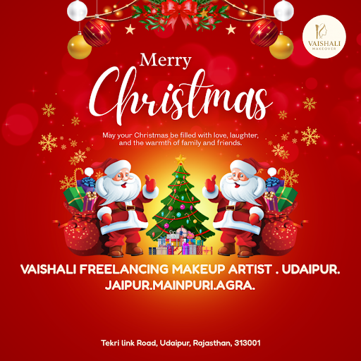 This Christmas, sparkle with Vaishali's professional makeup artistry near Tekri Link Road, Udaipu… post image
