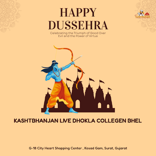 Celebrate the triumph of good over evil with a delicious plate of suji ka dhokla at Kashtbhanjan'…