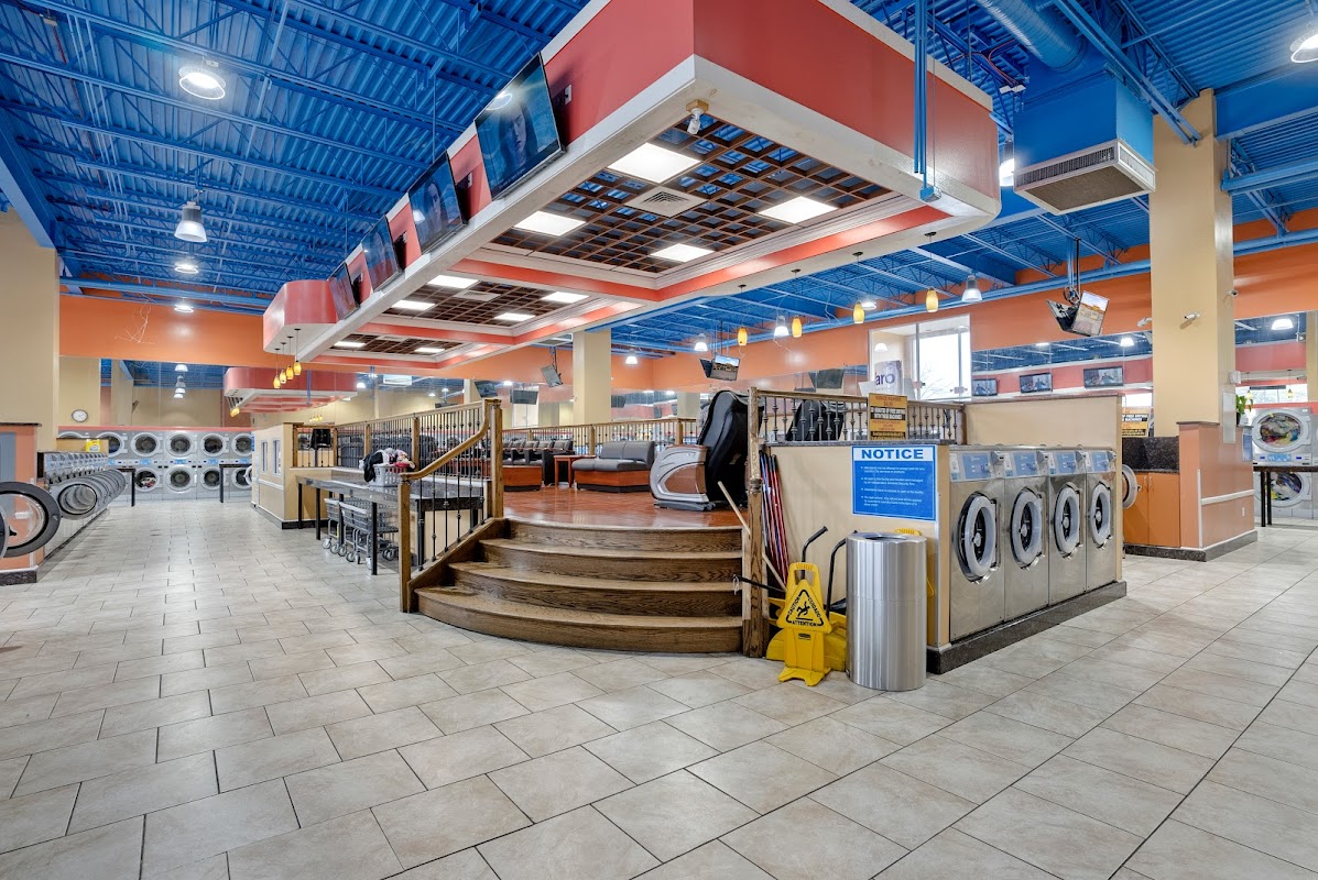 Laundry City Laundry Services facility with washing machines in Baltimore