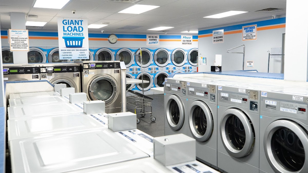 Clean laundry equipment at Results in Bismarck, ND
