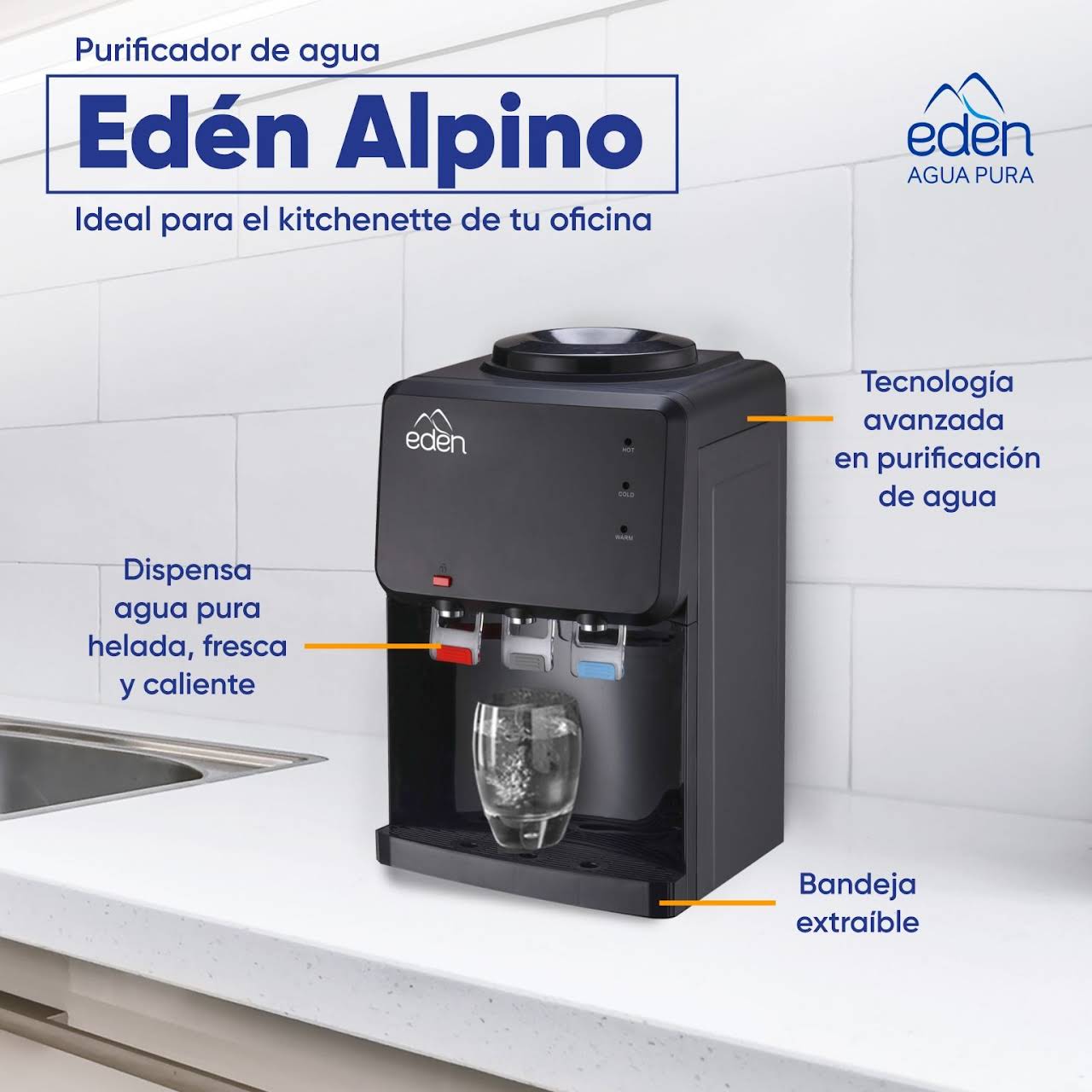 Purificador de agua Edén Onyx - Edén Agua