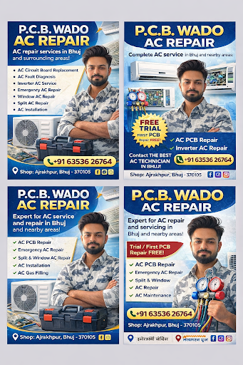P.C.B Wado AC Repair & Refrigeration Bhuj – Ajrakhpur mein professional AC repair aur refrigerati… post image